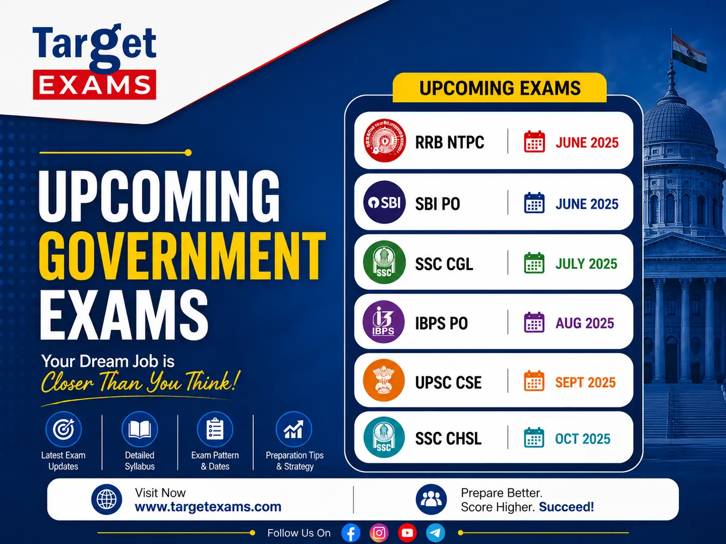 Upcoming Government Exams 2026–2027: Your Next Government Job Opportunity